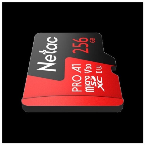 Карта памяти Netac P500 Extreme Pro 256GB (NT02P500PRO-256G-S) (черный/красный) 1