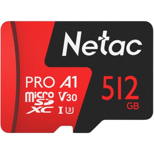 Карта памяти Netac P500 Extreme Pro 512GB + SD адаптер (NT02P500PRO-512G-R) (красный) 3