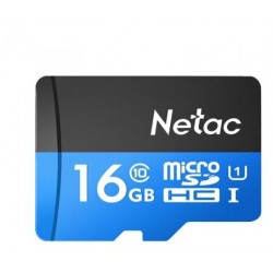 Карта памяти Netac P500 MicroSDHC Class 10 UHS-I 80MB/s 16GB (NT02P500STN-016G-S) (черный)