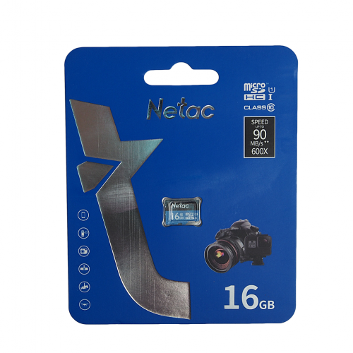 Карта памяти Netac P500 MicroSDHC Class 10 UHS-I 80MB/s 16GB (NT02P500STN-016G-S) (черный) 9