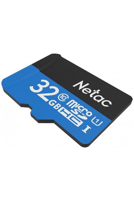 Карта памяти Netac P500 Standard 32GB + SD адаптер (NT02P500STN-032G-R) (красный) 