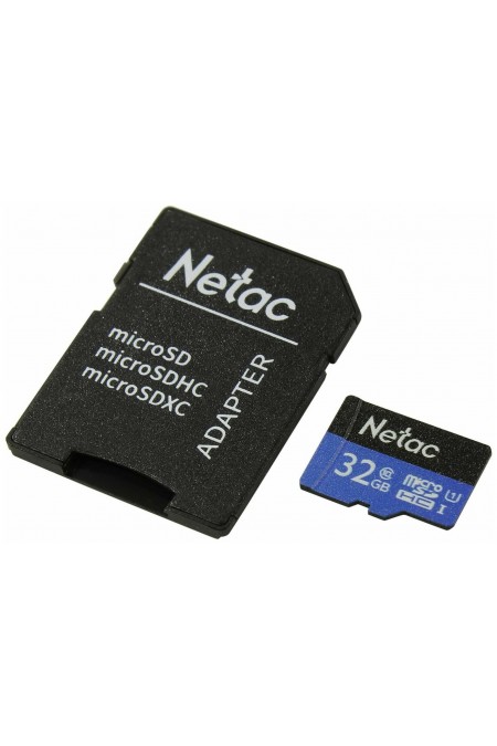 Карта памяти Netac P500 Standard 32GB + SD адаптер (NT02P500STN-032G-R) (красный) 1