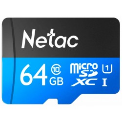 Карта памяти Netac P500 Standard 64GB (NT02P500STN-064G-S) (черный)