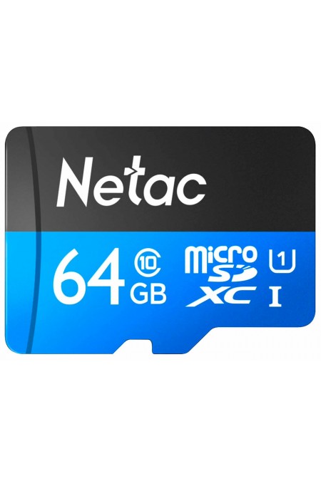 Карта памяти Netac P500 Standard 64GB (NT02P500STN-064G-S) (черный) 1