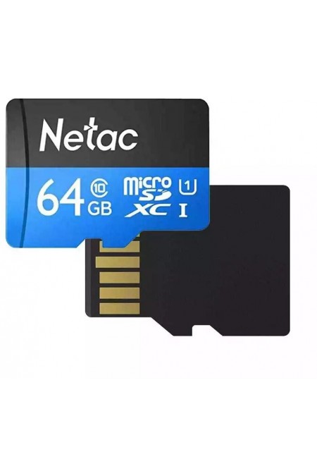 Карта памяти Netac P500 Standard 64GB (NT02P500STN-064G-S) (черный) 