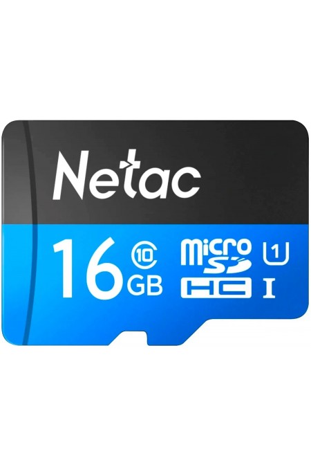 Карта памяти Netac P500 ULTRA microSDHC 16GB (NT02P500ULT-016G-S) 