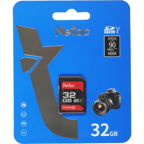 Карта памяти Netac P600 Standard SDHC 32GB (NT02P600STN-032G-R) (черный) 4