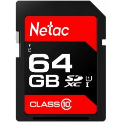 Карта памяти Netac P600 Standard SDHC 64GB (NT02P600STN-064G-R) (черный)