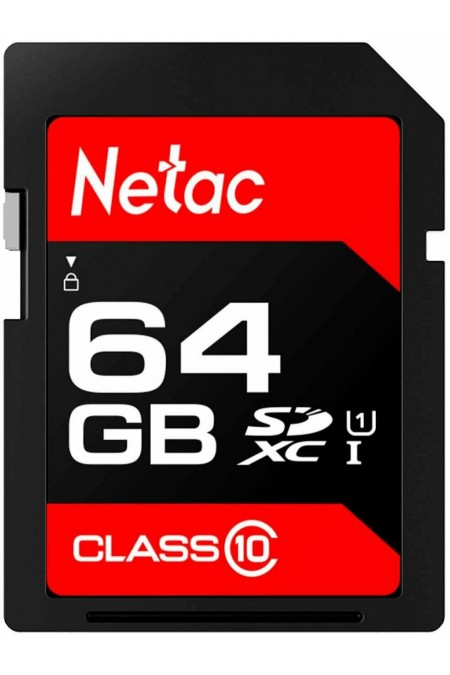Карта памяти Netac P600 Standard SDHC 64GB (NT02P600STN-064G-R) (черный) 
