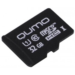 Карта памяти Qumo microSDHC class 10 UHS-I U1 32GB (QM32GMICSDHC10U1NA) (черный)