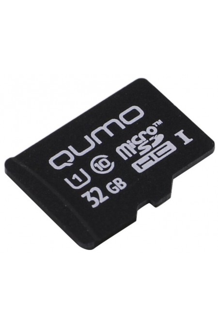 Карта памяти Qumo microSDHC class 10 UHS-I U1 32GB (QM32GMICSDHC10U1NA) (черный) 