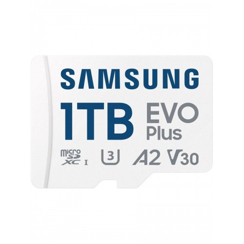 Карта памяти Samsung MicroSDXC EVO Plus MB-MC1T0SA/KR 1TB A2 U3 V30 +SD адаптер 