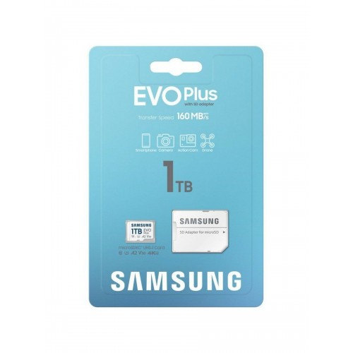 Карта памяти Samsung MicroSDXC EVO Plus MB-MC1T0SA/KR 1TB A2 U3 V30 +SD адаптер 4