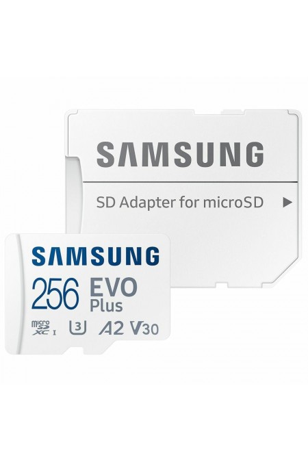 Карта памяти Samsung MicroSDXC EVO+ V10 256GB (MB-MC256SA/EU) (белый) 