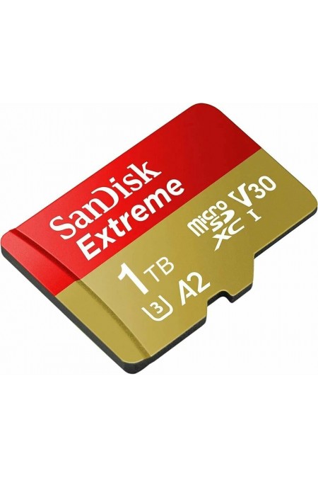 Карта памяти SanDisk Extreme Micro Secure Digital XC Class 10 UHS-I W130 (SDSQXAV-1T00-GN6MN) 1ТБ (черный/золотой) 1