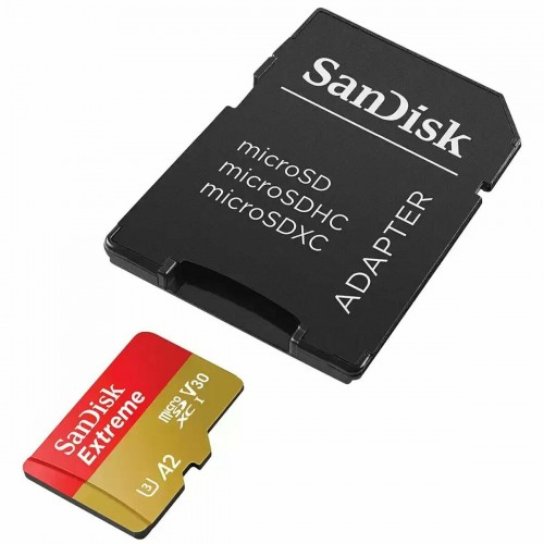 Карта памяти Sandisk Extreme microSDXC Class 10 UHS-I A2 C10 V30 U3 512GB (SDSQXAV-512G-GN6MN) (красный/золотой) 1