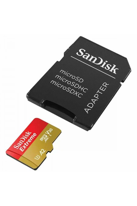 Карта памяти Sandisk Extreme microSDXC Class 10 UHS-I A2 C10 V30 U3 512GB (SDSQXAV-512G-GN6MN) (красный/золотой) 2