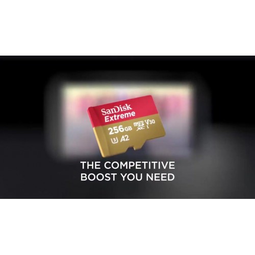 Карта памяти Sandisk Extreme microSDXC Class 10 UHS-I A2 C10 V30 U3 512GB (SDSQXAV-512G-GN6MN) (красный/золотой) 7