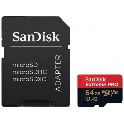 Карта памяти SanDisk Extreme Pro microSD UHS I 64GB (SDSQXCU-064G-GN6MA)