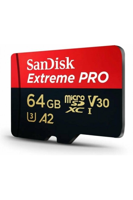 Карта памяти SanDisk Extreme Pro microSD UHS I 64GB (SDSQXCU-064G-GN6MA) 1