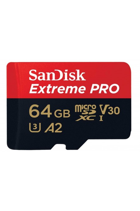 Карта памяти SanDisk Extreme Pro microSD UHS I 64GB (SDSQXCU-064G-GN6MA) 2