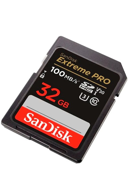 Карта памяти SanDisk Extreme PRO SDHC UHS-I SDSDXXO-032G-GN4IN 32GB (черный) 