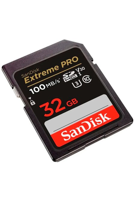 Карта памяти SanDisk Extreme PRO SDHC UHS-I SDSDXXO-032G-GN4IN 32GB (черный) 2