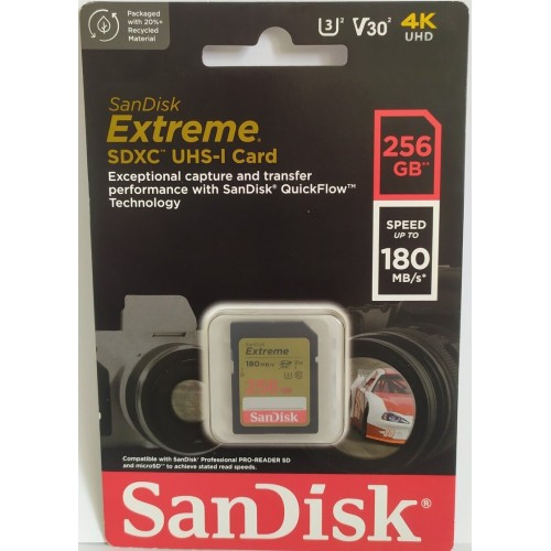 Карта памяти SanDisk Extreme (SDSDXVV-256G-GNCIN) 256GB (черный) 1