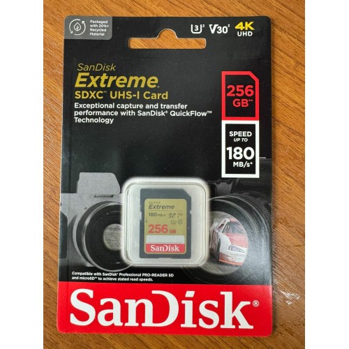 Карта памяти SanDisk Extreme (SDSDXVV-256G-GNCIN) 256GB (черный) 4