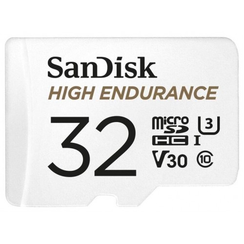 Карта памяти SanDisk High Endurance microSDXC Class 10 32GB (SDSQQNR-032G-GN6IA) (белый) 