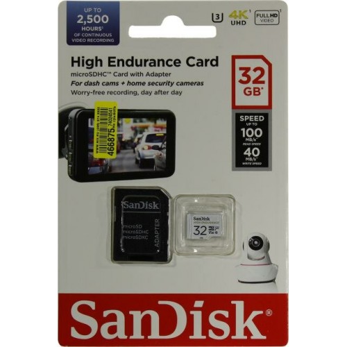 Карта памяти SanDisk High Endurance microSDXC Class 10 32GB (SDSQQNR-032G-GN6IA) (белый) 6