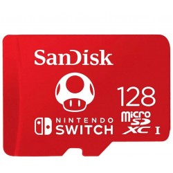 Карта памяти SanDisk MICRO SDHC UHS-I SDSQXAO-128G-GN3ZN 128GB (красный)