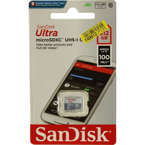 Карта памяти SANDISK MICRO SDXC 512GB UHS-I (SDSQUNR-512G-GN3MN) 1