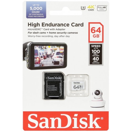 Карта памяти SanDisk microSD Class 10 UHS-I U3 V30 64GB (белый) 5