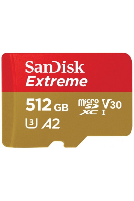 Карта памяти SanDisk MicroSDXC 512GB SDSQXAV-512G-GN6MA (красный/золотой) 