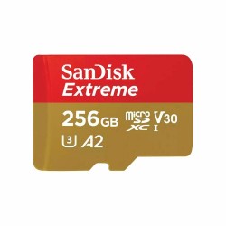 Карта памяти SanDisk microSDXC Class 10 UHS-I A2 C10 V30 U3 Extreme 190MB/s 256GB (SDSQXAV-256G-GN6MN) (черный)