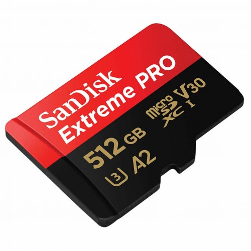 Карта памяти SanDisk microSDXC Class 10 UHS-I A2 C10 V30 U3 Extreme Pro 512GB + SD адаптер (SDSQXCD-512G-GN6MA) (красный/серый) 6