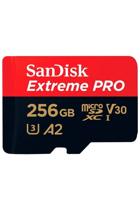 Карта памяти SanDisk microSDXC Extreme ProSDSQXCD-256G-GN6MA 256GB + SD адаптер (черный) 