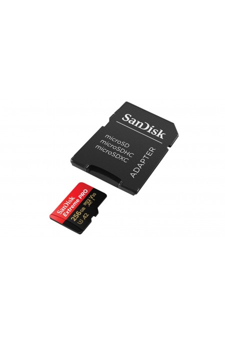 Карта памяти SanDisk microSDXC Extreme ProSDSQXCD-256G-GN6MA 256GB + SD адаптер (черный) 2