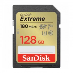 Карта памяти SanDisk SDXC Extreme Class 10 V30 UHS-I U3 128GB (черный)