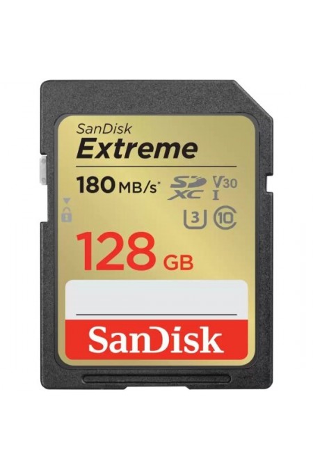 Карта памяти SanDisk SDXC Extreme Class 10 V30 UHS-I U3 128GB (черный) 