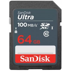 Карта памяти SanDisk SDXC UHS-I SDSDUNR-064G-GN3IN 64GB (черный)