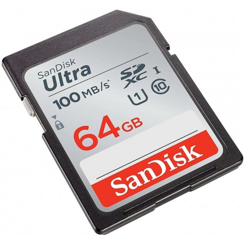 Карта памяти SanDisk SDXC UHS-I SDSDUNR-064G-GN3IN 64GB (черный) 1