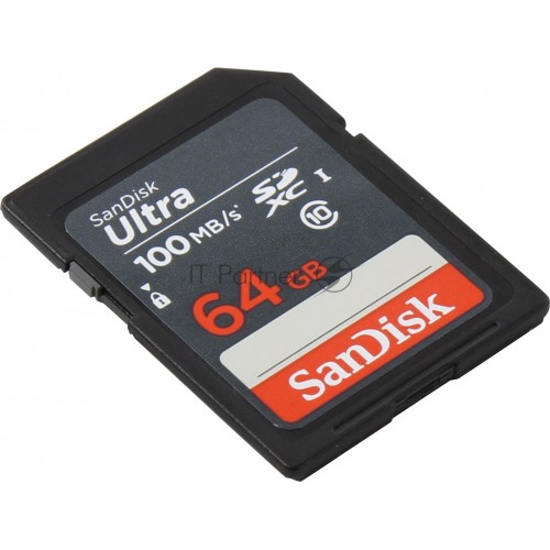 Карта памяти SanDisk SDXC UHS-I SDSDUNR-064G-GN3IN 64GB (черный) 5