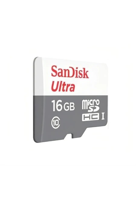 Карта памяти SanDisk Ultra microSDHC Class 10 UHS-I 80MB/s 16GB (SDSQUNS-016G-GN3MN) (серый) 1
