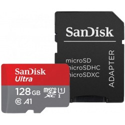Карта памяти SanDisk Ultra microSDXC 128GB (SDSQUAR-128G-GN6MA) + SD адаптер