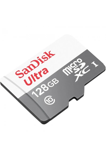 Карта памяти SanDisk Ultra microSDXC Class 10 UHS-I 100MB/s 128GB (SDSQUNR-128G-GN6MN) (серебристый) 