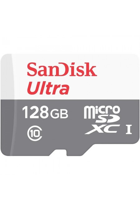 Карта памяти SanDisk Ultra microSDXC Class 10 UHS-I 100MB/s 128GB (SDSQUNR-128G-GN6MN) (серебристый) 1