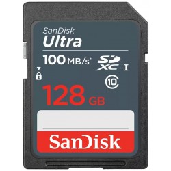 Карта памяти SanDisk Ultra SDHC/SDXC UHS-I 128GB (SDSDUNR-128G-GN3IN) (черный)