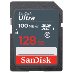 Карта памяти SanDisk Ultra SDHC/SDXC UHS-I 128GB (SDSDUNR-128G-GN3IN) (черный)